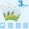 3 Pcs Blue Winnie Baby Shower Tablecloths - 54" x 108" Watercolor Bear Table Covers - Disposable Thickened Plastic Party Supplies for Boys Birthday & Gender Reveal